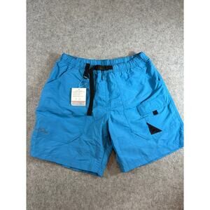 Eddie Bauer Amphib Shorts Mens Blue Belted Cargo Hiking Swim Trunks Large NWT